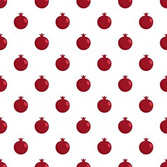 Red fresh eco pomegranate icon. Flat illustration of red fresh eco pomegranate vector icon for web design