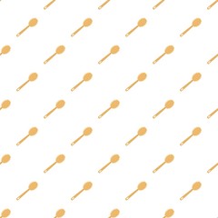 Wood spoon for honey icon. Flat illustration of wood spoon for honey vector icon for web design