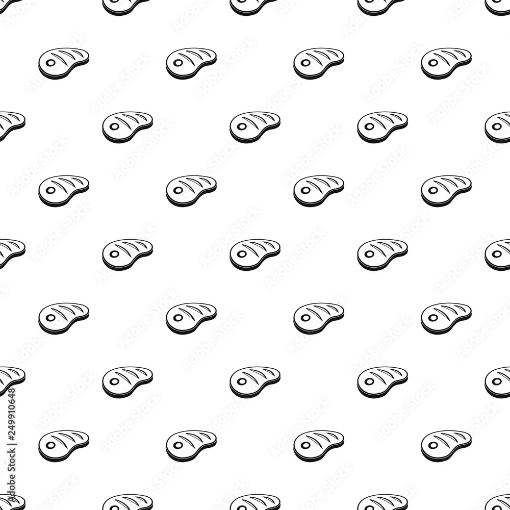 Poster dinner steak pattern seamless vector repeat geometric for any web design