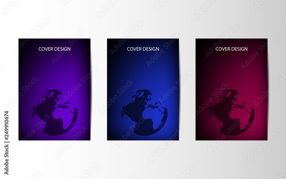 Poster modern vector template for brochure, leaflet, flyer, cover.abstract business card vector template wi