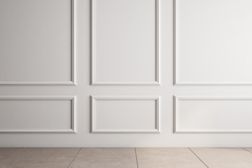 Blank classical interior with copyspace
