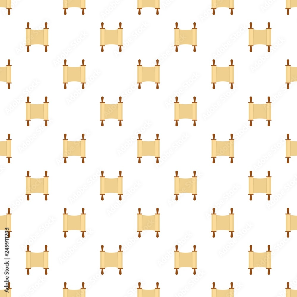 Poster rolled open brown papyrus pattern seamless vector repeat for any web design