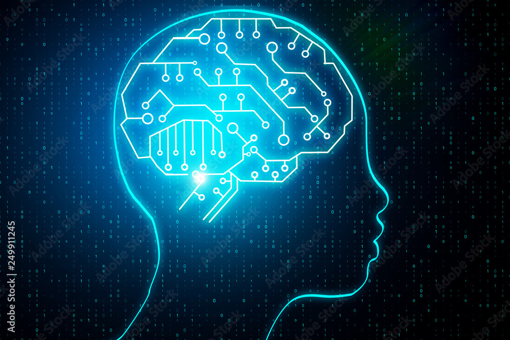 Poster Artificial intelligence and robotics concept