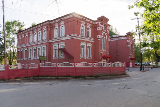Branch office building of Krasnoyarsk State Agrarian University (built 1912).Achinsk, Krasnoyarsk region. Russia.