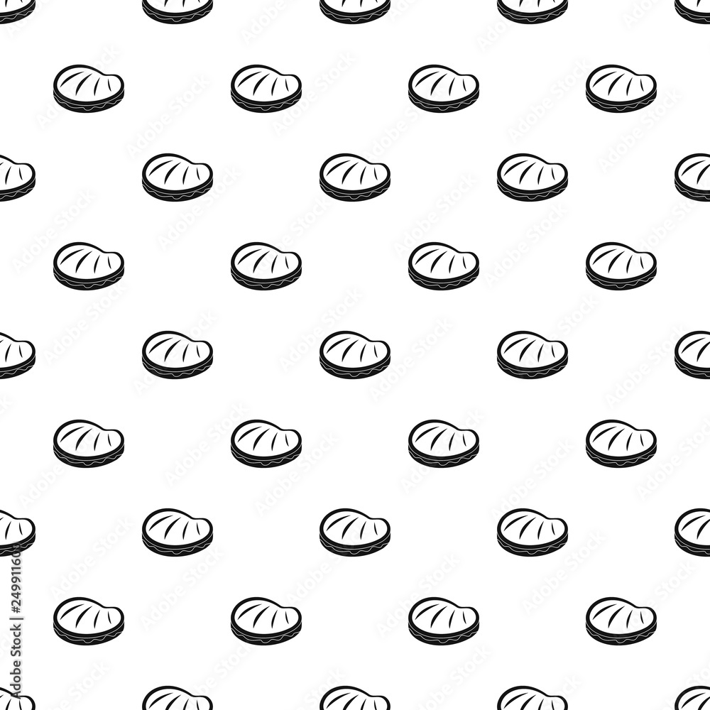 Poster bbq steak pattern seamless vector repeat geometric for any web design