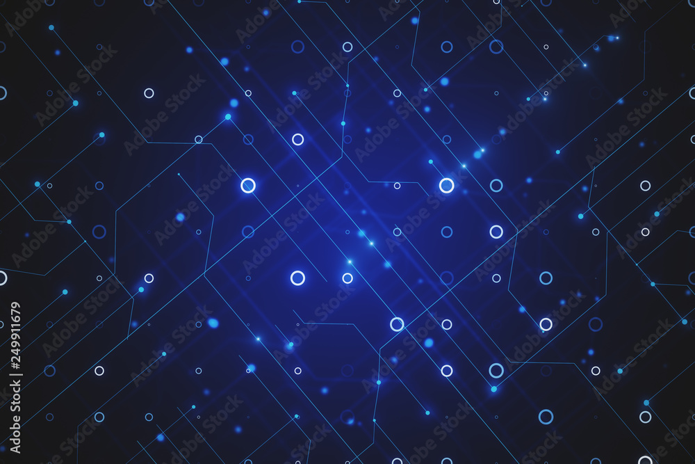 Poster abstract circuit texture