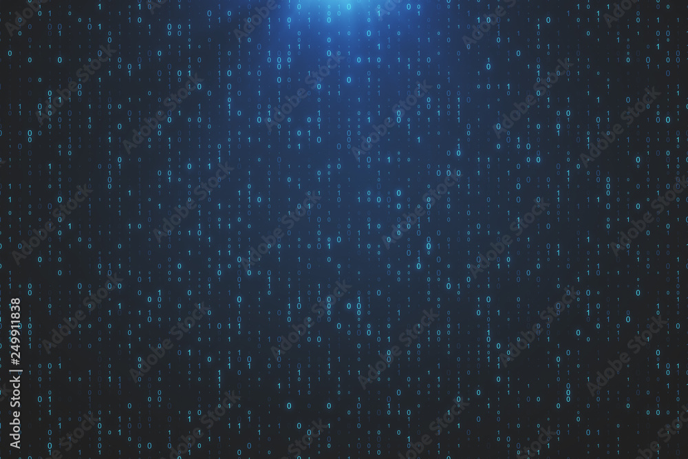 Poster Creative binary code wallpaper
