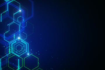 Digital business interface background