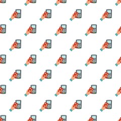 Credit card pay device pattern seamless vector repeat for any web design