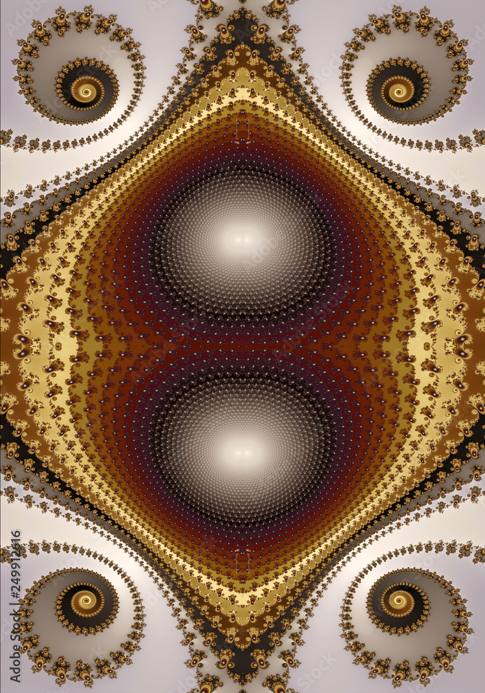 Poster artistic unique computer generated smooth abstract colorful energetic circulars fractals artwork bac