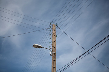 Panneau poteau électrique 
