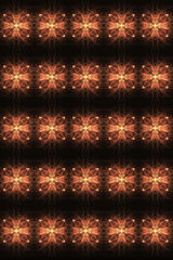 Artistic computer generated beautiful unique bright fractal patterns
