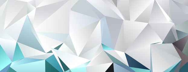 Fototapeta premium Abstract Low-Poly triangular modern background