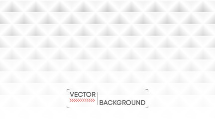 White abstract background pattern texture. Light seamless geometric triangles backdrop. Business banner, poster template .Vector. 