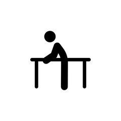 patient rehabilitation outline icon. Signs and symbols can be used for web, logo, mobile app, UI, UX