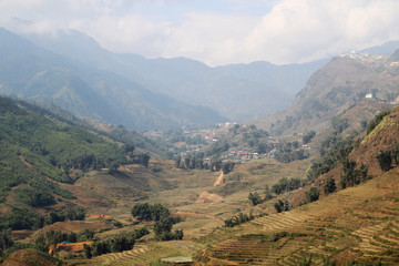 Sapa valley landscape, Vietnam