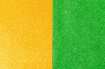 background mixed glitter texture gold and green, abstract background isolated