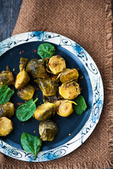 Baked Brussels sprouts with turmeric