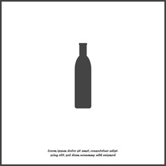 Bottle on white isolated background.