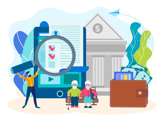 Pension fund concept.