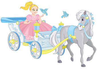 Little Princess in Royal Carriage