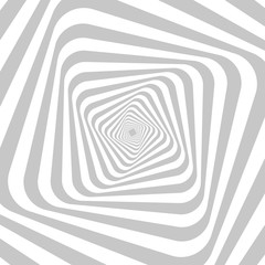 Abstract hypnotic background for your design. Optical illusion of movement of space distortion.