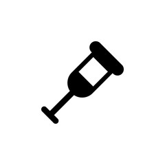 medical crutch outline icon. Signs and symbols can be used for web, logo, mobile app, UI, UX