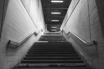 Stairways from a bus station
