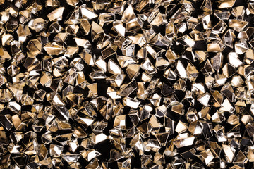 Shiny background. Background of gold particles. New Year, Christmas background for your design.
