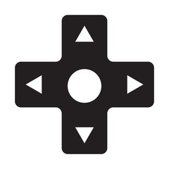 Video Game Controller D-Pad Direction Directional Pad E-Sports Vector Illustration Icon Symbol Graphic © JSalasberry