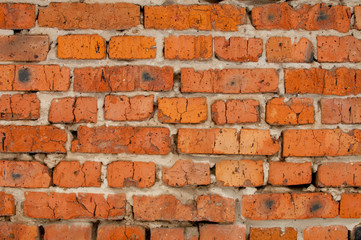 Old brick wall Texture Design. Empty red brick Background for Presentations and Web Design. A Lot of Space for Text Composition art image, website, magazine or graphic for design