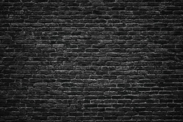 Fototapeta na wymiar black brick wall texture. dark stone surface, background for design