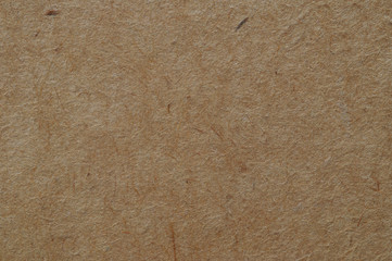 The surface texture of the fibrous cardboard is brown.