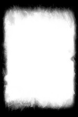 Abstract Decorative Black & White Photo Frame. Type Text Inside, Use as Overlay or for Layer / Clipping Mask