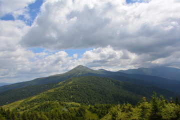 Fototapeta premium mountains and clouds