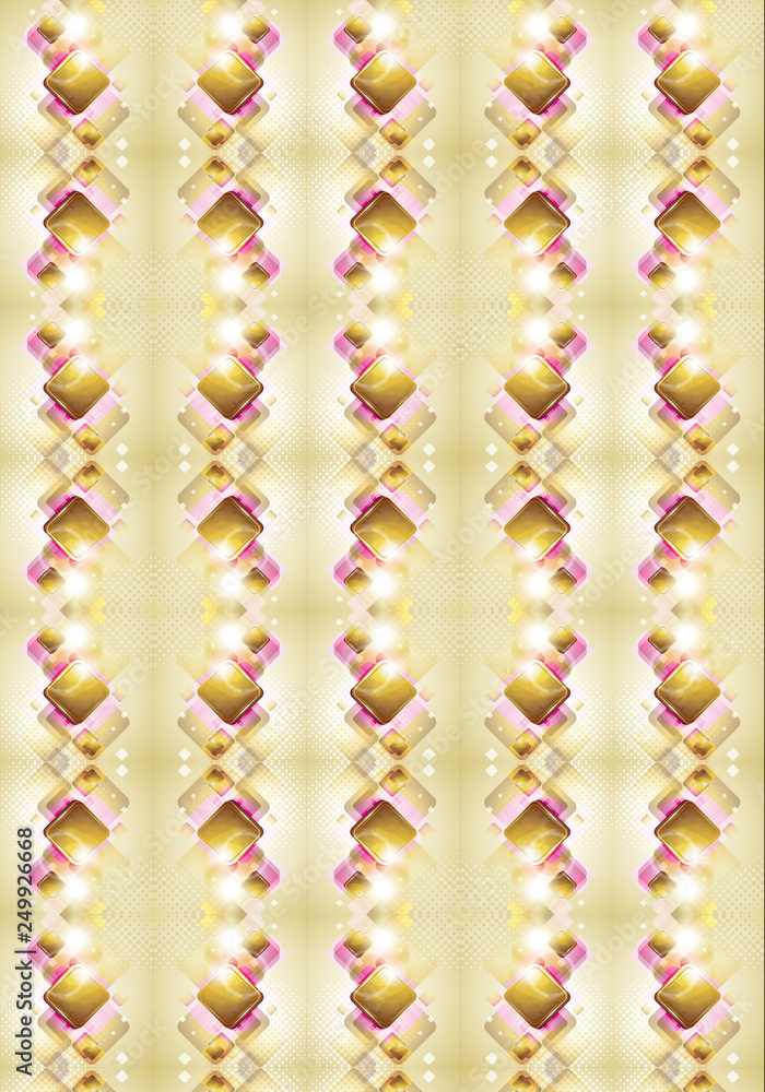 Poster artistic computer generated unique powerful colorful fractal patterns background