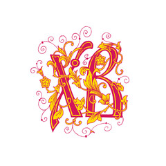 Obraz premium Orthodox Religious design, faith symbol. Easter Sign. Russian Cyrillic lettering Happy Easter