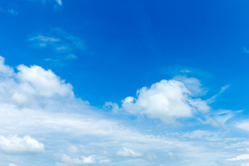 blue sky background with tiny clouds