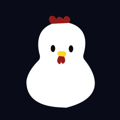 Nice chicken. Children's illustration