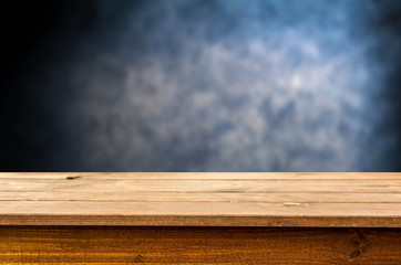 Empty wooden table background