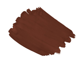 A fragment of the fashionable emperador brown color background painted with watercolors