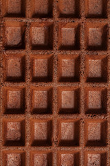 Chocolate waffles background