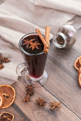 Mulled wine with spices