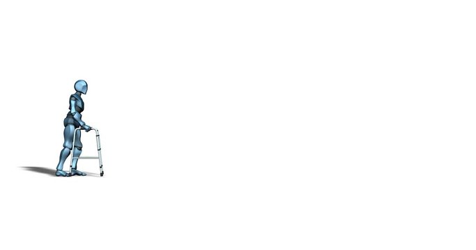 Concept / visual metaphor with copy space: Held back by aging technology? Use luma mask with middle section for perfect, no-fringe object and shadow key that works with any background. 