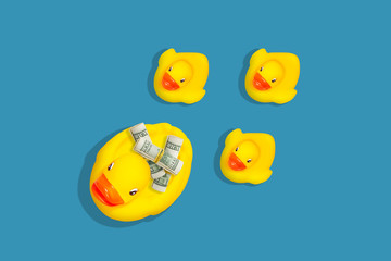 Financial toy duck leader