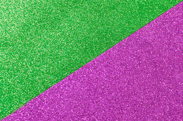 background mixed glitter texture green and purple, abstract background isolated