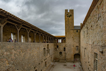 Medieval castle of Carcassonne, France