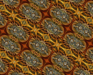Fototapeta na wymiar Unique computer generated artistic abstract colorful fractal patterns artwork background