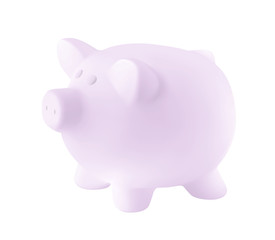 Little Pig Mockup. Vector illustration isolated on white background. Ready for your design. EPS10.