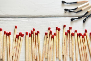 Wooden Matches Closeup